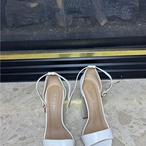 White Nasty Gal Heel Sandals